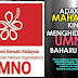 UMNO kekal, pimpinannya menukar jasad sebagai PPBM