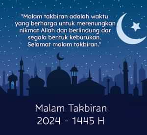 kata ucapan selamat malam takbiran idul fitri 2024