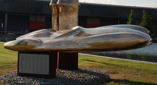 Alfa Romeo  with Disco Volante Sculpture