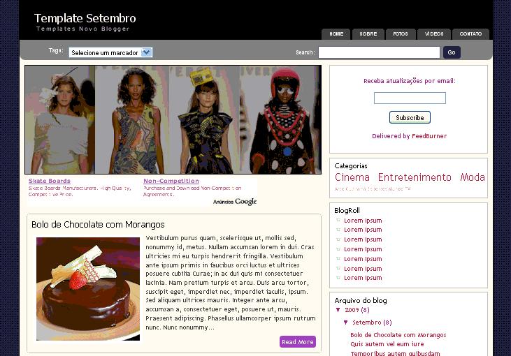 Setembro Blogger Template