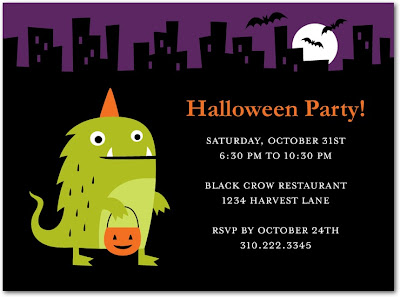 Halloween party invitation templates
