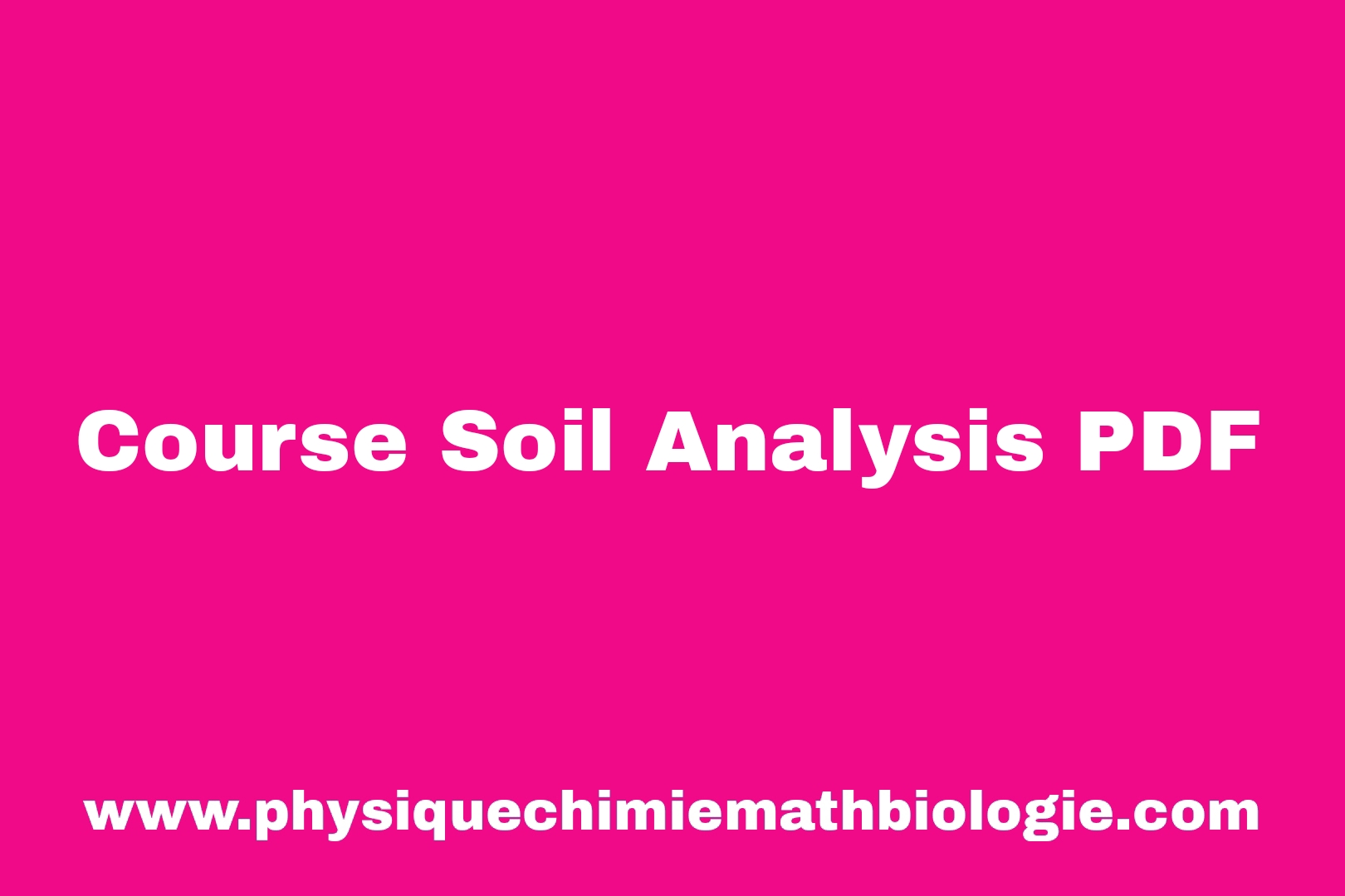 research paper on soil analysis pdf