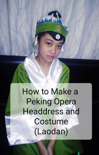 How to make a Peking Opera headdress and costume Laodan