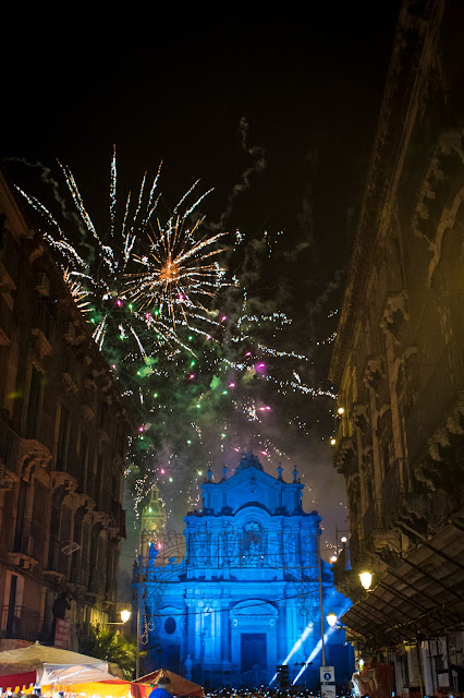 Festa di Sant'Agata a Catania: i fuochi d'artificio