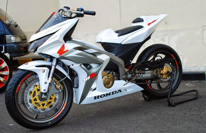 modifikasi motor honda blade road race