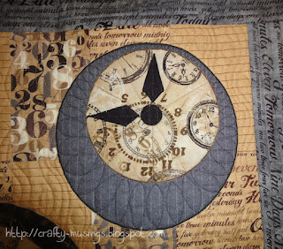 Watch the Clocks, another detail of quilting