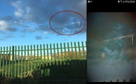 fotografo, più persone devono aver visto l'UFO che ha iniziato a materializzarsi nel cielo 