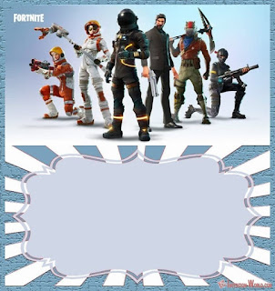 Plantilla para invitaciones fiesta cumpleaños Fortnite 4