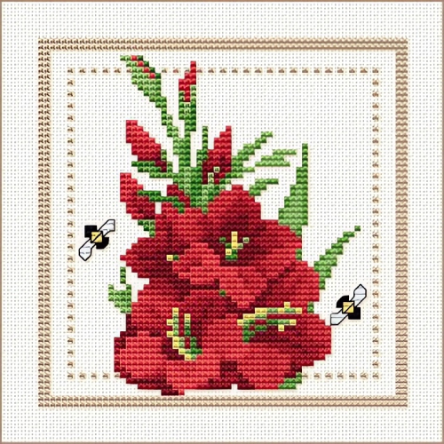 Gladiolus - Free Cross Stitch Pattern