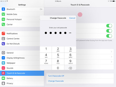 Mengubah pascode 6 digit ke 4 digit di iOS 9