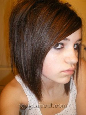 emo hairstyles for medium length hair. Shoulder length emo hair are