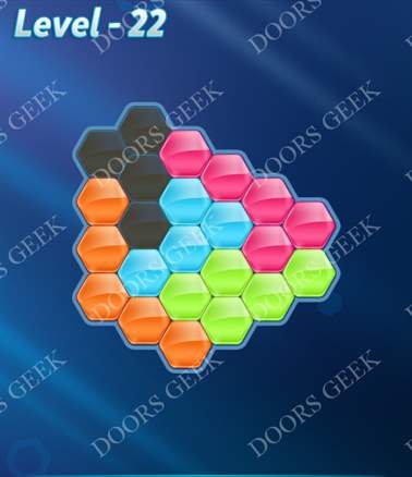 Block! Hexa Puzzle [Intermediate] Level 22 Solution, Cheats, Walkthrough for android, iphone, ipad, ipod