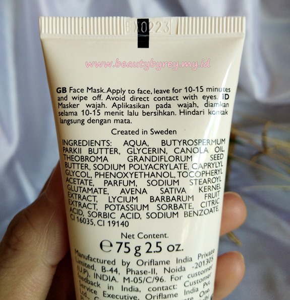ingredients Love Nature Soothing Mask With Organic Oat & Goji Berry