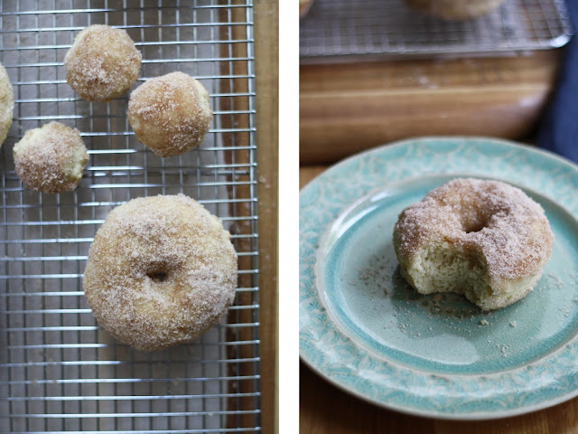 Baked Cinnamon + Sugar Donuts | Sevengrams