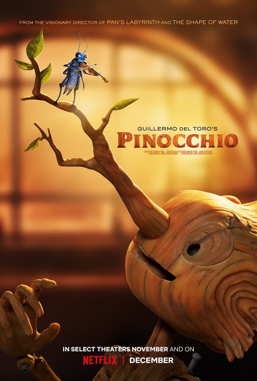 Netflix показал трейлер кукольного мультфильма «Пиноккио Гильермо дель Торо» - Постер