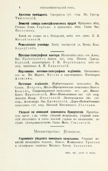 Адрес календарь Справочная книжка Полтавской губернии 1904 год