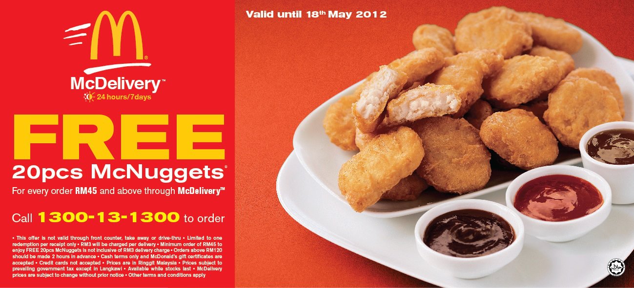 I Love Freebies Malaysia: Promotions > FREE 20 pieces ...