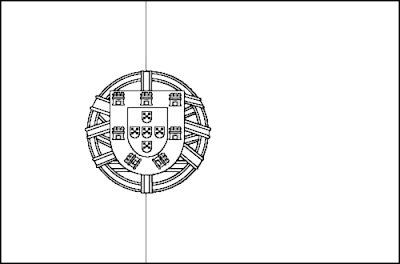 bandeira de portugal para colorir