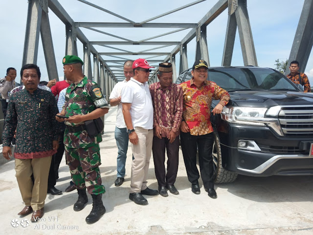 Bupati Oi Tinjau Pembangunan Jembatan KTM Rambutan Parit