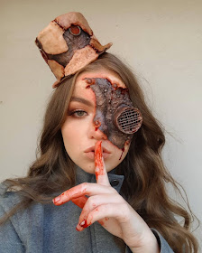 steampunk makeup how to DIY special fx makeup and prosthetics bloody gore scary Halloween