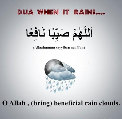 Dua when it is raining