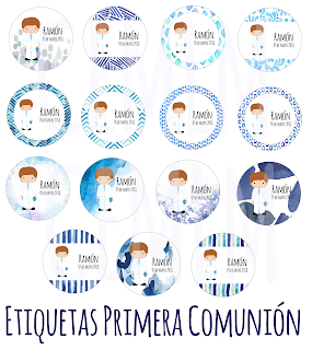 Etiquetas Primera Comunión CEMLM