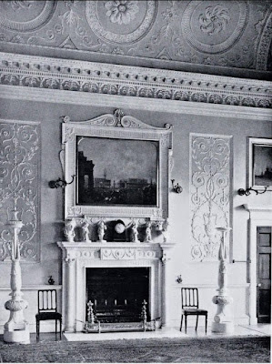 The Great Drawing Room now the Dining Room,  Bowood House from The Architecture of   Robert and James Adam by AT Bolton (1922)