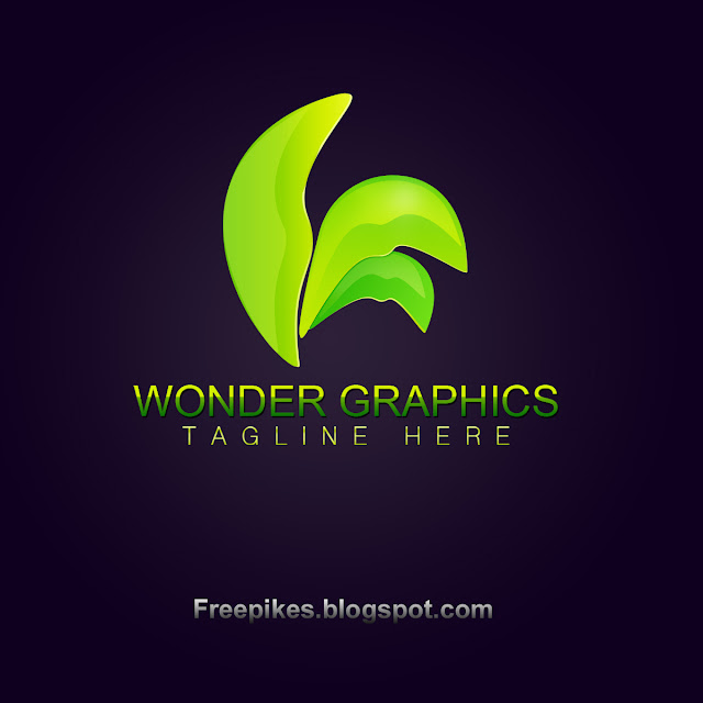 Wonder graphics Leaf logo Design Template free