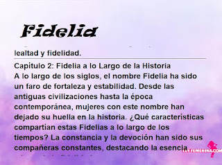significado del nombre Fidelia