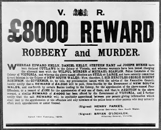 Kelly gang reward poster 