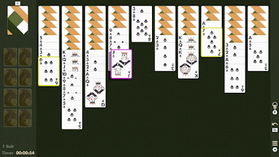 Solitaire Spider Minimal Game Screenshot 1