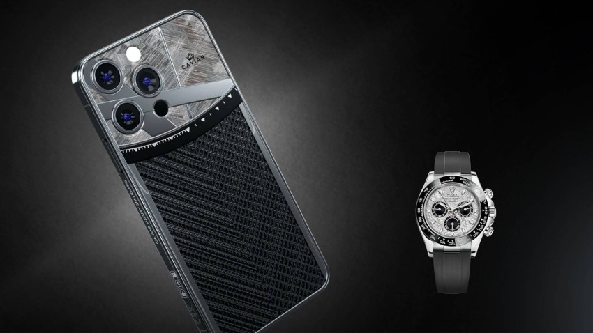 Caviar decorates iPhone 13 Pro in a Rolex suit Caviar Luxury continued to decorate iPhones, and now it was the turn of the iPhone 13 Pro and 13 Pro Max, and the designs were inspired by Rolex watches.