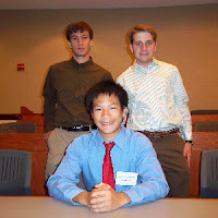 Hoyas for Liberty officers Robert Kaminski, Preston Mui, and Stephen Wooten