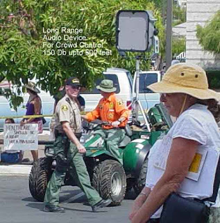 sonic crowd control weapons at townhall meetings