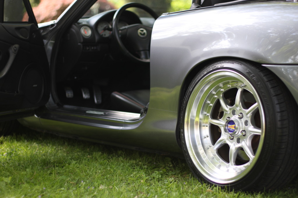 Awesome looking stance It's slammed on some Raceland Coilvers with Flyin
