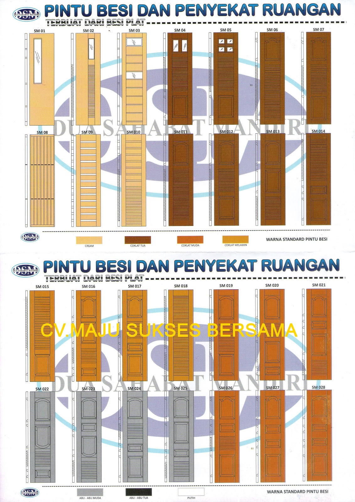  PINTU BESI SLIDING FOLDING DOOR TRACKS STAY BAJA 