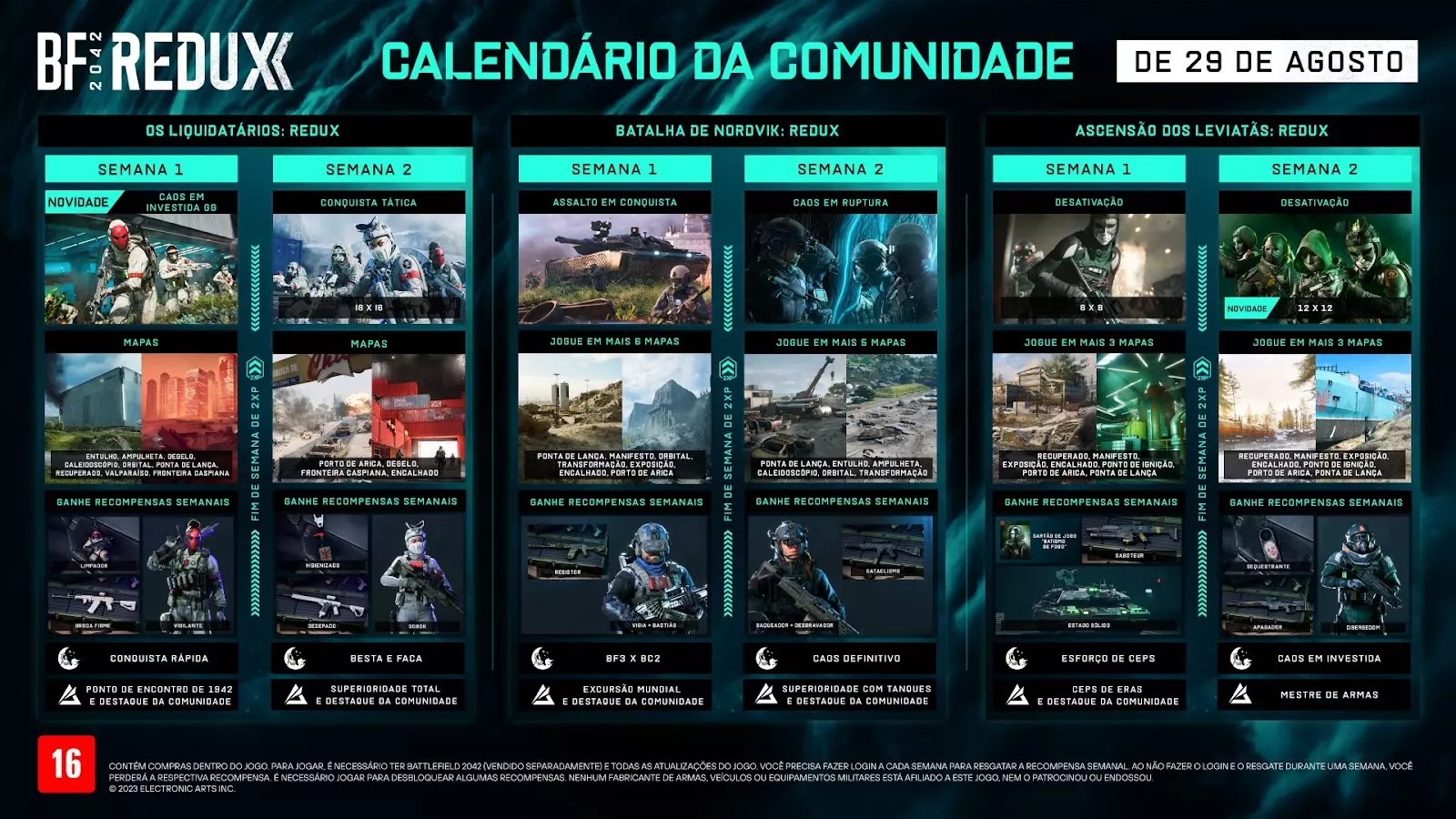 EA anuncia evento Battlefield 2042: Ascensão dos Leviatãs em 2023
