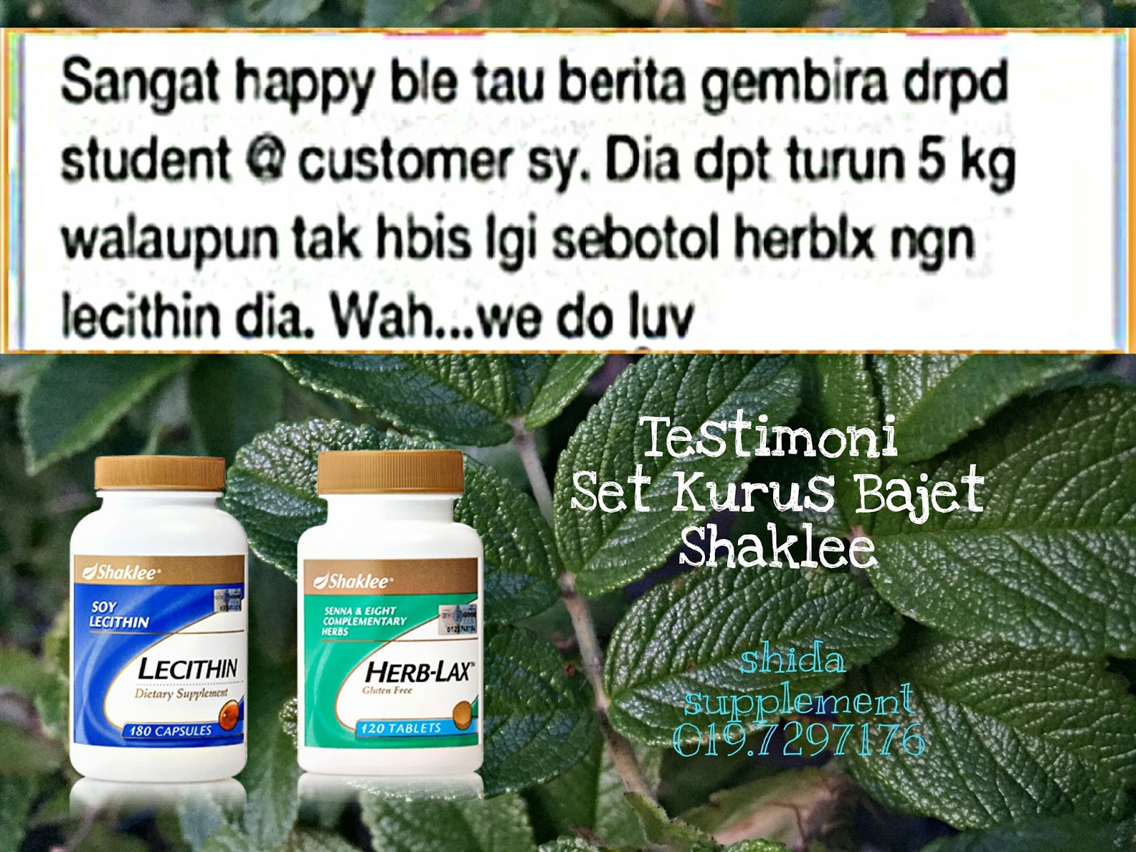 Shaklee Set Kurus Bajet ~ shidarahmat