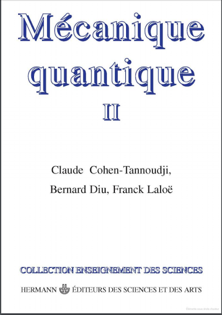 Cohen Tannoudji Mécanique Quantique tome II SMP S5 S4