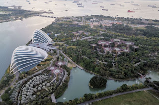 Gardens by the Bay o Jardines de la Bahía. Singapur o Singapore.