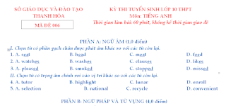 TUYỂN TẬP 50 ĐỀ THI VÀO 10 CÓ ĐÁP ÁN (ĐỀ 6)