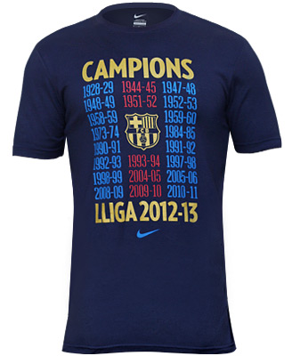 Campions Lliga 2012-2013 BarÇa Samarreta Nike