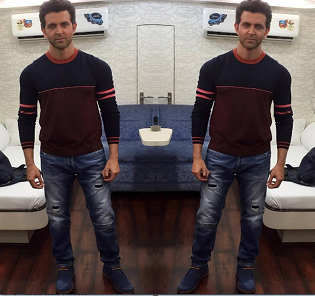 Spotted : Hrithik Roshan in Alberto Torresi Shoes