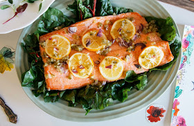 Salmon with Lemon and Chard