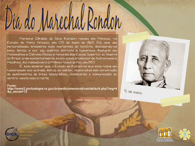 Resultado de imagem para Dia do Marechal Rondon