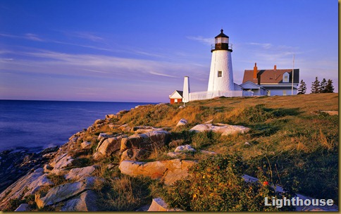 Pemaquid Lighthouse and Cliffs; Maine, USA