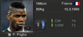 cầu thủ paul pogba ss13 đa năng fifa 3