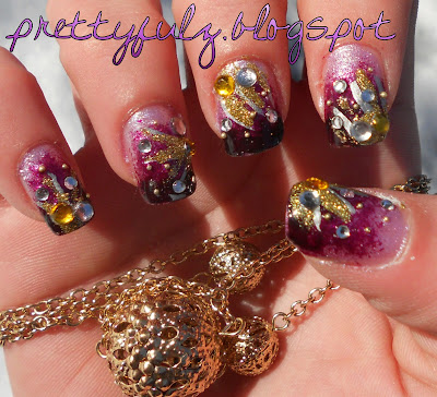 Prettyfulz: CUTE NAIL ART DESIGN Purple Deco Nail Art