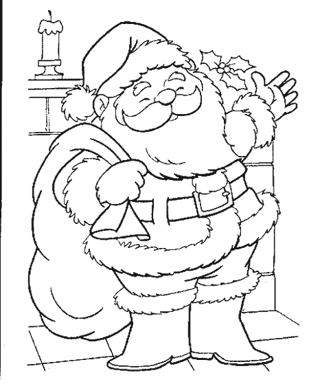 santa claus coloring pages