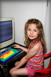 Girl on Computer